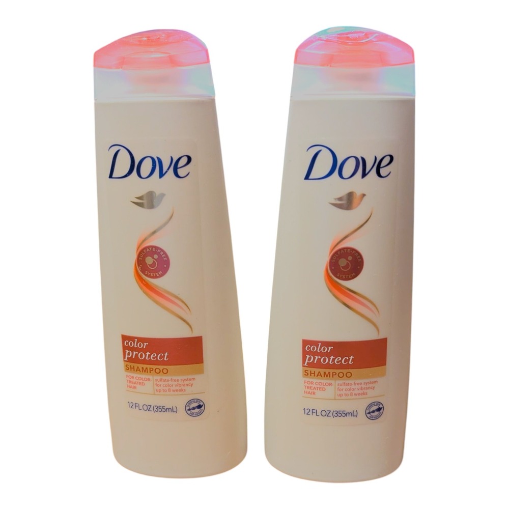 Dove‎ Care Color Protect Shampoo 12 fl oz Pack of 2 Treated Hair Sulfate-Free